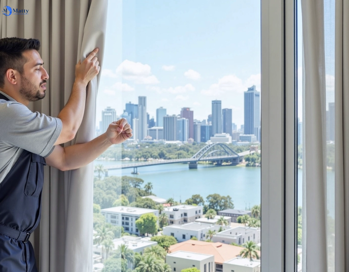 Professional curtain steam cleaning service leigh-creek-vic QLD by Matty Curtain Cleaning
